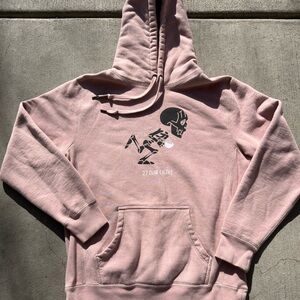 27 Club & Ilthy - Pink Graphic Hoodie - Support Your Local Coffee Dealer Size M
